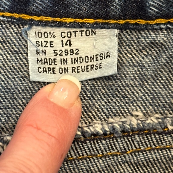 Jordache | 80s Vintage Stonewashed Midi Denim Pencil Skirt - Picture 8 of 12